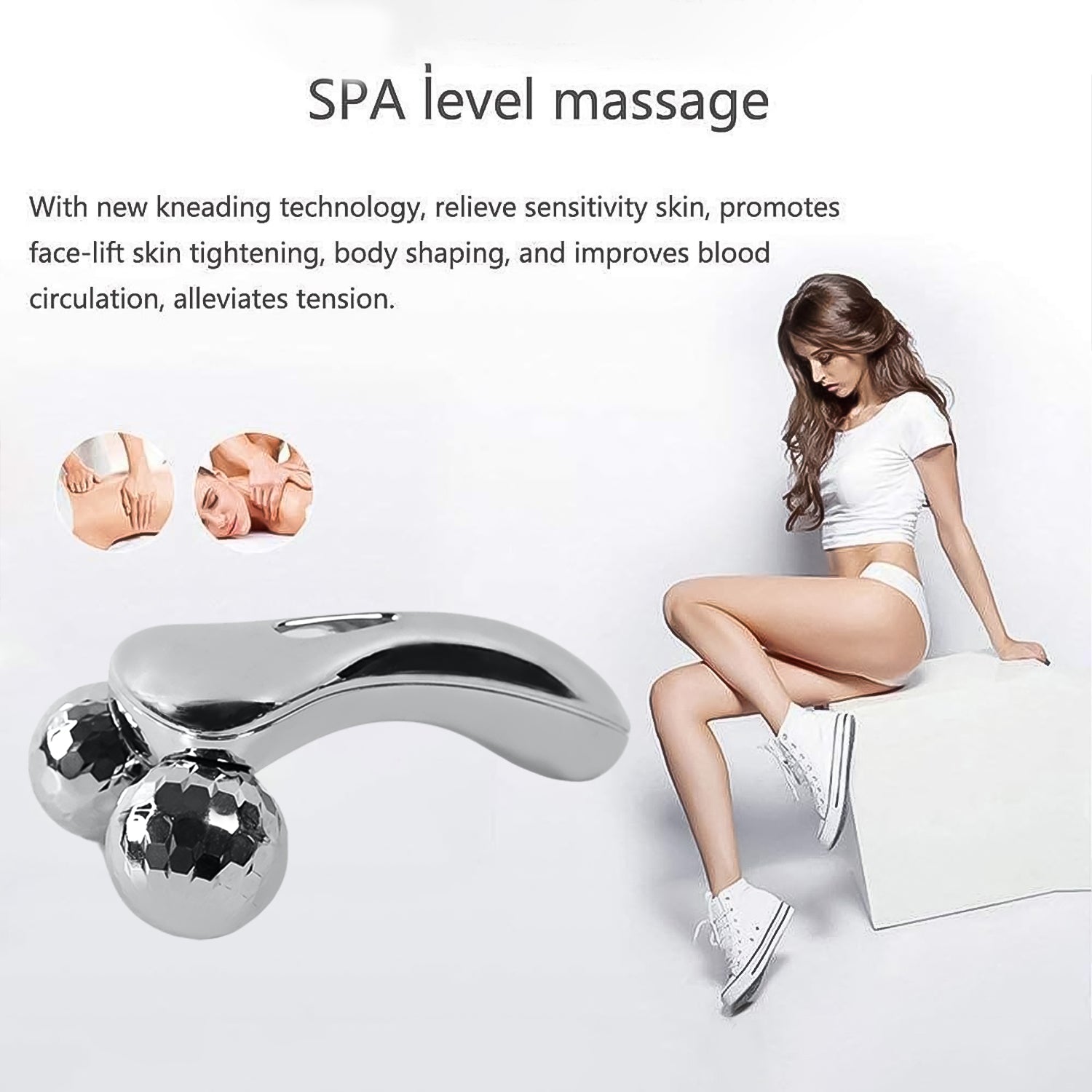 Handheld 3D Roller Face and Body Massager Handheld 3D Roller Face and Body Massager